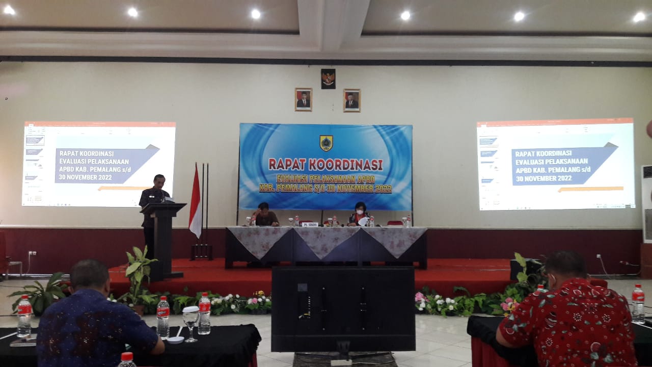 Rapat Evaluasi Pelaksanaan APBD Kabupaten Pemalang TA 2022
